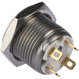 20 pcs - RS PRO Illuminated Push Button Switch, Momentary, Panel Mount, 16mm Cutout, SPST, Yellow LED, 36V dc, IP67