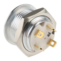 20 pcs - RS PRO Illuminated Push Button Switch, Momentary, Panel Mount, 16mm Cutout, SPST, Red LED, 36V dc, IP67