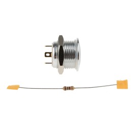 20 pcs - RS PRO Illuminated Push Button Switch, Momentary, Panel Mount, 16mm Cutout, SPST, Red LED, 36V dc, IP67