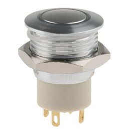 20 pcs - RS PRO Illuminated Push Button Switch, Latching, Panel Mount, 16mm Cutout, SPST, Green LED, 36V dc, IP67