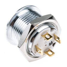 20 pcs - RS PRO Illuminated Push Button Switch, Momentary, Panel Mount, 16mm Cutout, SPST, Red LED, 36V dc, IP67