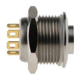 20 pcs - RS PRO Illuminated Push Button Switch, Momentary, Panel Mount, 16mm Cutout, SPST, Yellow LED, 36V dc, IP67