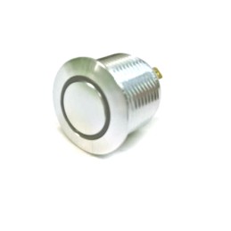 20 pcs - RS PRO Illuminated Push Button Switch, Momentary, Panel Mount, 16mm Cutout, SPST, Blue LED, 36V dc, IP67