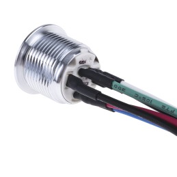 20 pcs - RS PRO Illuminated Push Button Switch, Momentary, Panel Mount, 16mm Cutout, SPST, RGB LED, 36V dc, IP67