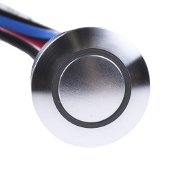 20 pcs - RS PRO Illuminated Push Button Switch, Momentary, Panel Mount, 16mm Cutout, SPST, RGB LED, 36V dc, IP67