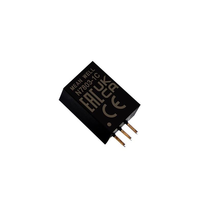 1 pcs : N7805-1C - DC DC CONVERTER +/-5V 7.5W