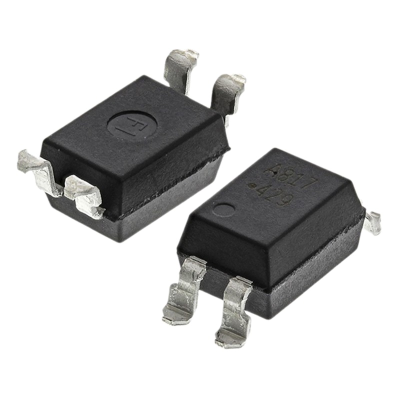 100 pcs - Broadcom, HCPL-817-300E DC Input Transistor Output Optocoupler, Surface Mount, 4-Pin SMT