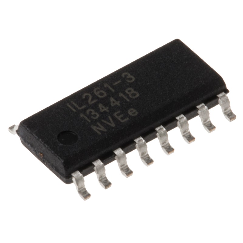 100 pcs - IL261-3E NVE, 5-Channel Digital Isolator 110Mbps, 2.5 kVrms, 16-Pin SOIC