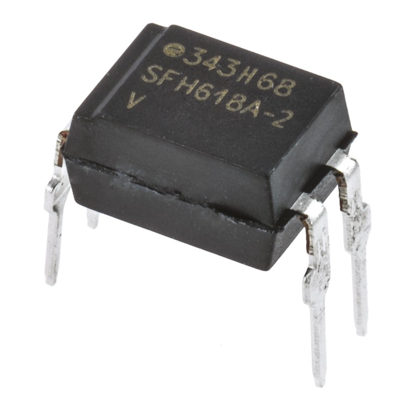 100 pcs - Vishay, SFH618A-2 DC Input Transistor Output Optocoupler, Through Hole, 4-Pin PDIP