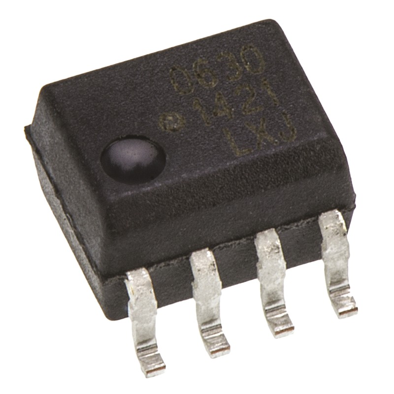 100 pcs - Broadcom, HCPL-0630-000E DC Input Transistor Output Dual Optocoupler, Through Hole, 8-Pin SOIC
