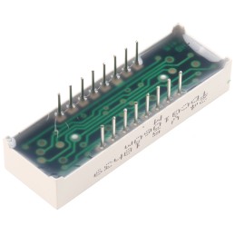 12 pcs - TDCG1060M Vishay 4 Digit 7-Segment LED Display, CC Green 4 mcd RH DP 10mm