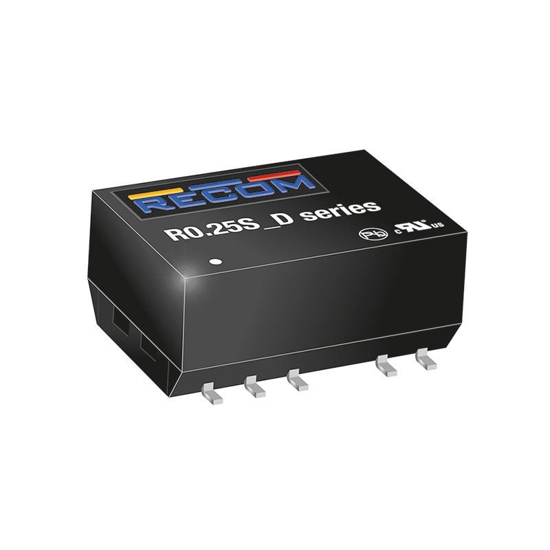 1 pcs : R0.25D-053.3 - DC DC CONVERTER +/-3.3V 250MW