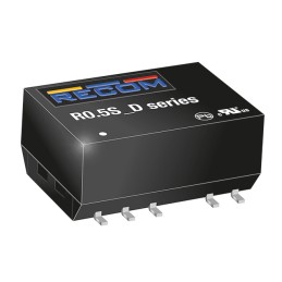 1 pcs : R0.5D10-0512-R - DC DC CONVERTER +/-12V 500MW