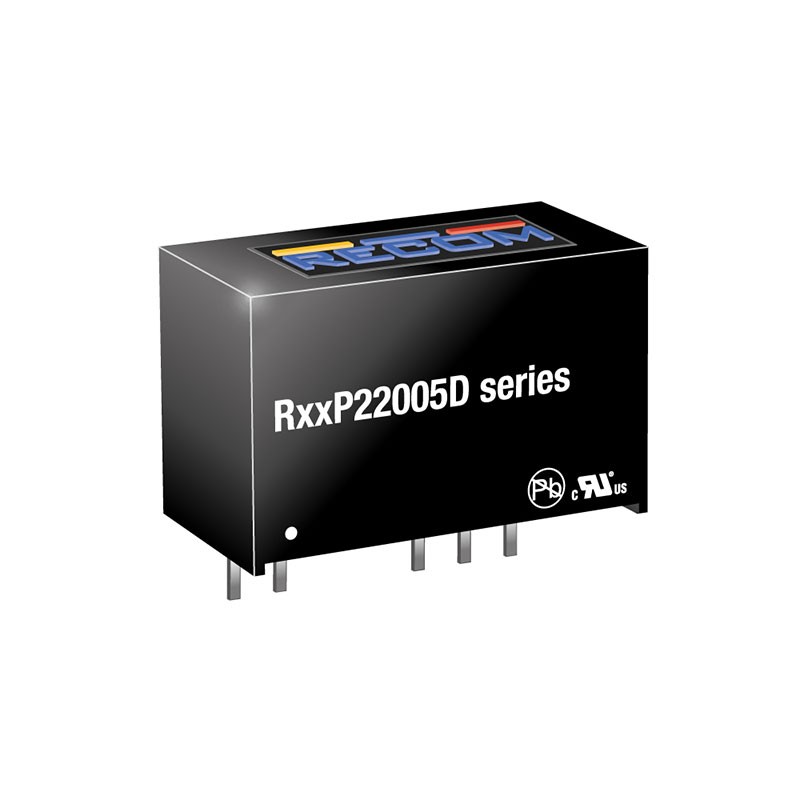 1 pcs : R12P22005D/P - DC DC CONVERTER 20V -5V 2W