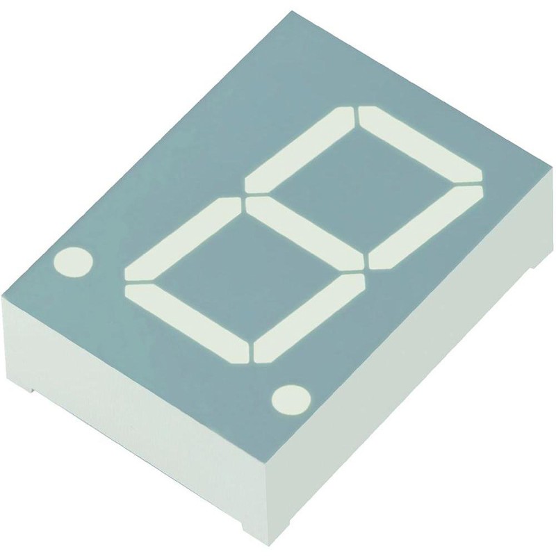 18 pcs - SC08-11CGKWA Kingbright 7-Segment LED Display, CC Green 25 mcd RH DP 20.3mm