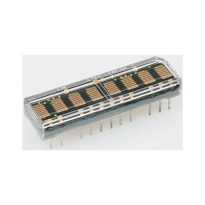 20 pcs - HCMS-3966 Broadcom 4 Digit Dot Matrix LED Display, 7 x 5 Dot Matrix Red 2.3 mcd 4.6mm