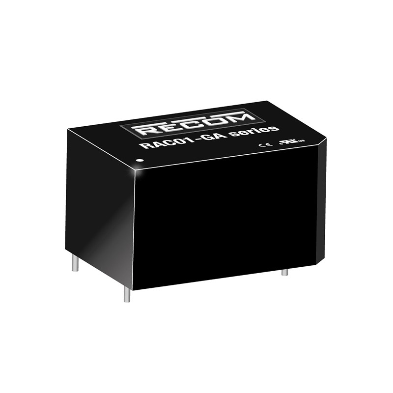 1 pcs : RAC01-12SGA - AC/DC CONVERTER 12V 1W