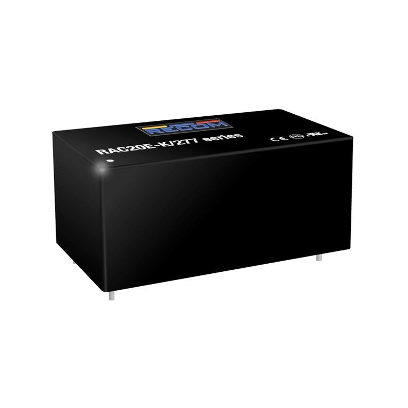 1 pcs : RAC20E-12SK/277 - 20W AC/DC-CONVERTER 'POWERLINE'