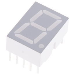 320 pcs - HDSP-5553 Avago 7-Segment LED Display, CC Red 1.48 mcd RH DP 14.2mm