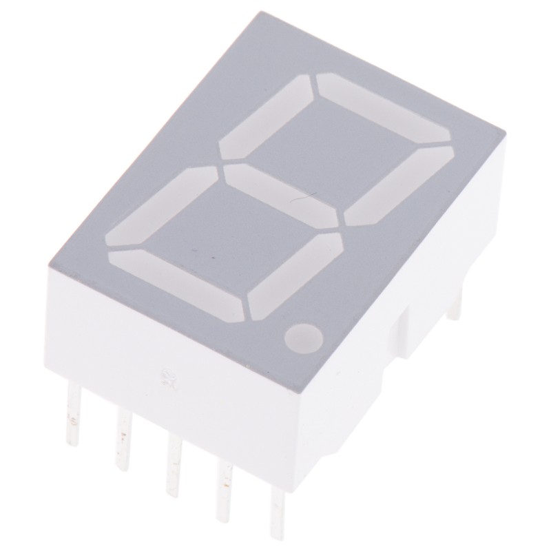 320 pcs - HDSP-5553 Avago 7-Segment LED Display, CC Red 1.48 mcd RH DP 14.2mm