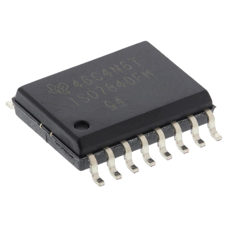 40 pcs - ISO7640FMDW Texas Instruments, 4-Channel Digital Isolator 150Mbps, 4243 Vrms, 16-Pin SOIC