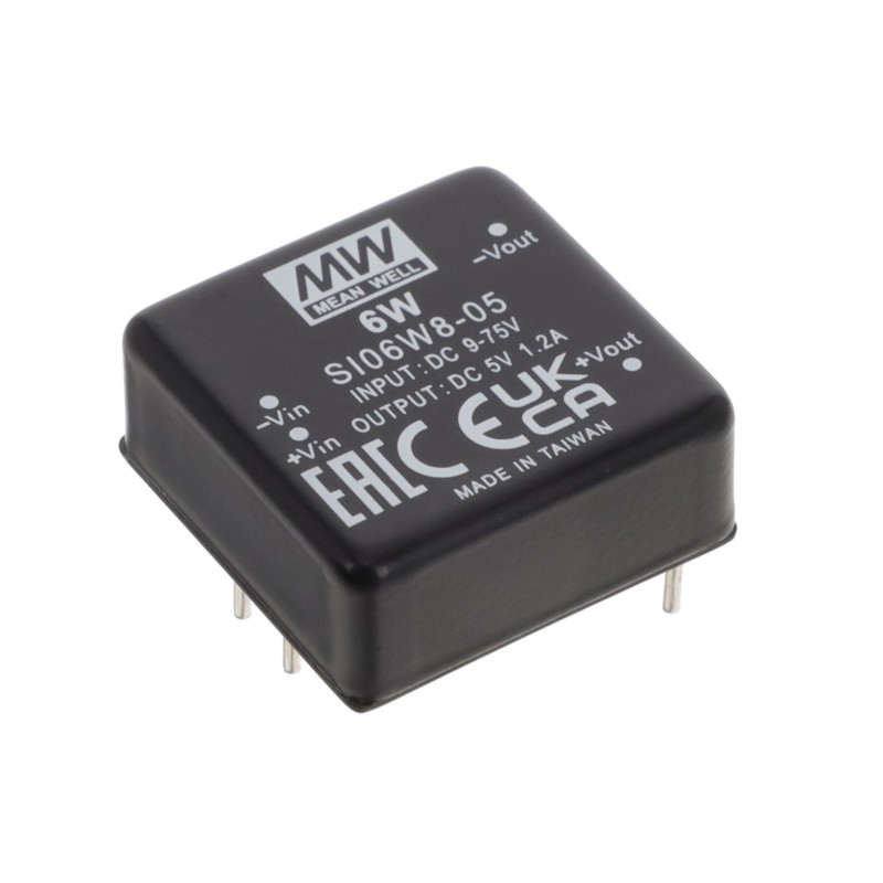 1 pcs : SI06W8-05 - 6W 9-75VIN 5VOUT @1200MA,1'*1