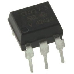 50 pcs - Vishay, CNY17-3 DC Input Transistor Output Optocoupler, Through Hole, 6-Pin DIP