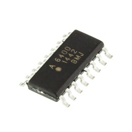50 pcs - Broadcom, ACSL-6400-00TE DC Input Logic Gate Output Quad Optocoupler, Surface Mount, 16-Pin SOIC