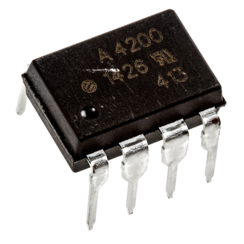 50 pcs - Broadcom, HCPL-4200-000E DC Input Logic Gate Output Optocoupler, Through Hole, 8-Pin PDIP