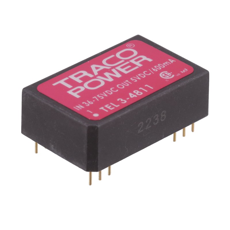 1 pcs : TEL 3-4811 - DC DC CONVERTER 5V 3W
