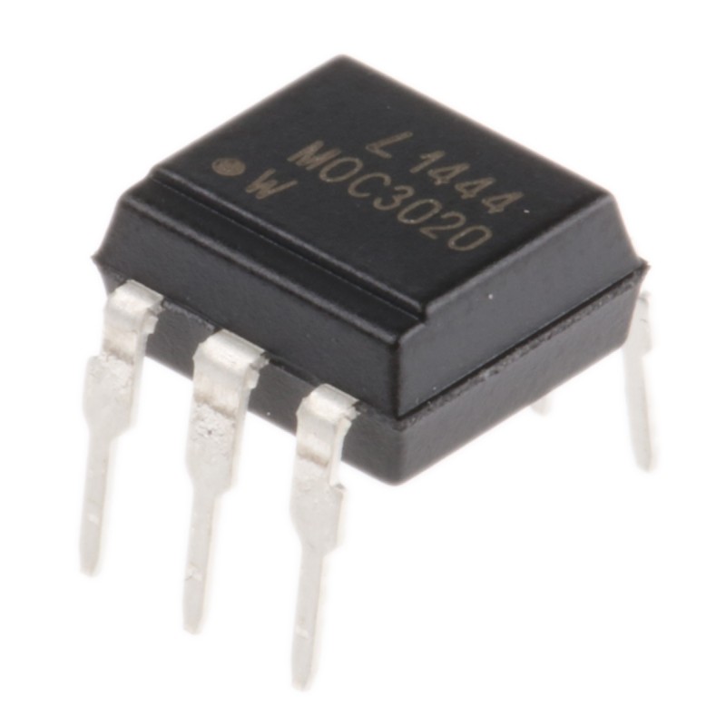 65 pcs - Lite-On, MOC3020 Triac Output Optocoupler, Through Hole, 6-Pin PDIP