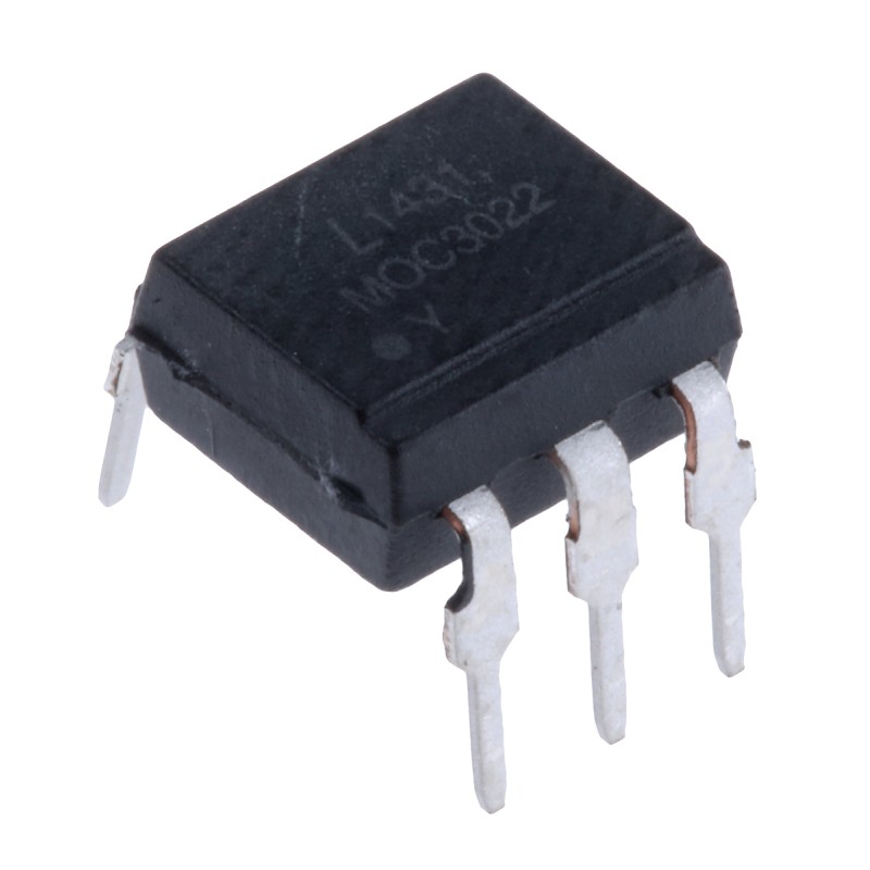 65 pcs - Lite-On, MOC3022 Triac Output Optocoupler, Through Hole, 6-Pin PDIP