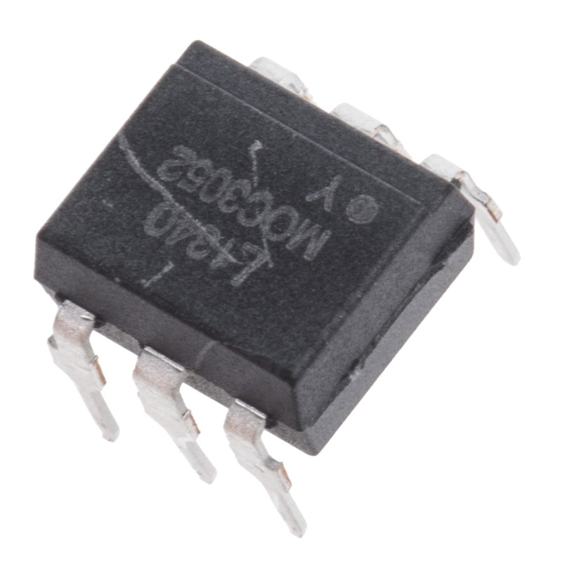 65 pcs - Lite-On, MOC3052 Triac Output Optocoupler, Through Hole, 6-Pin PDIP