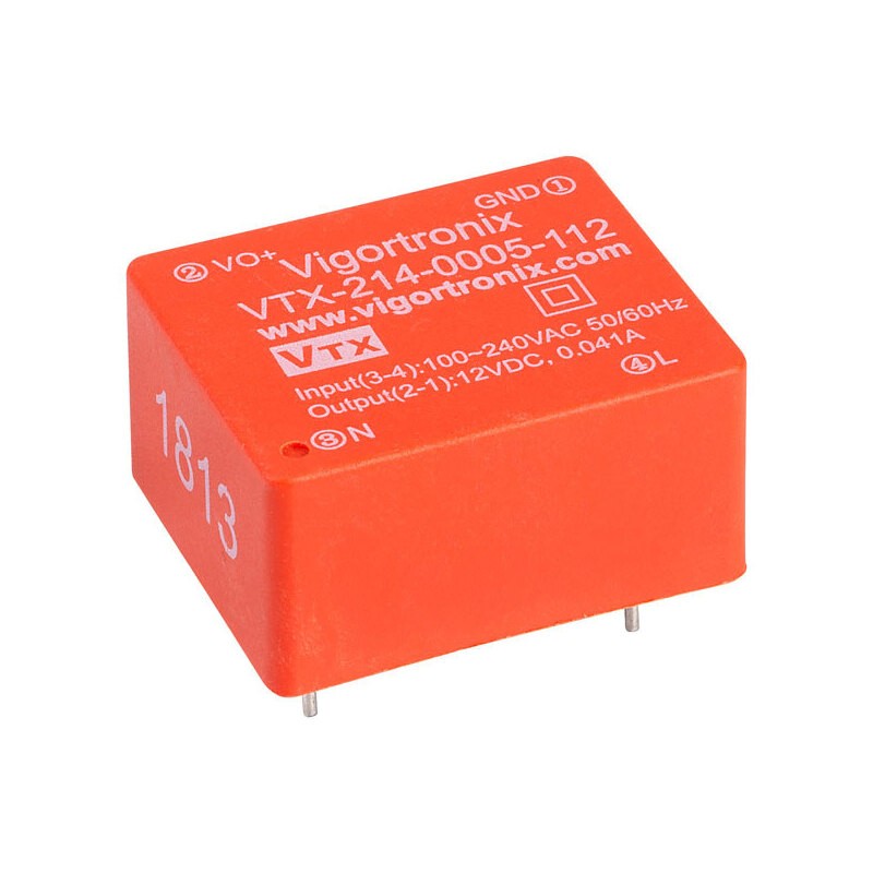 1 pcs : VTX-214-0005-106 - AC/DC CONVERTER 6V 0.5W