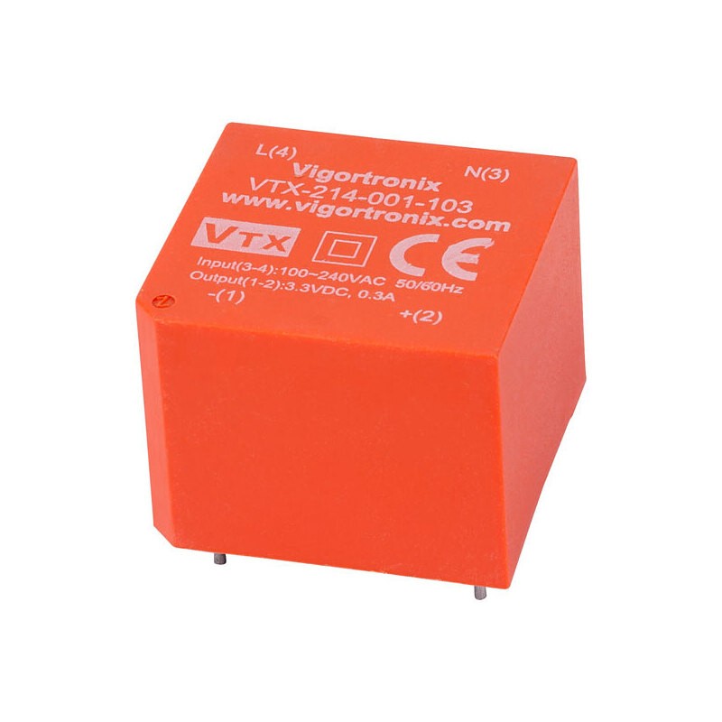 1 pcs : VTX-214-001-124 - AC/DC CONVERTER 24V 1W