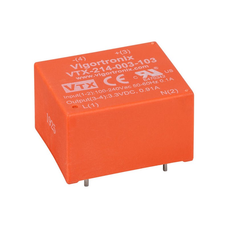 1 pcs : VTX-214-003-109 - AC/DC CONVERTER 9V 3W