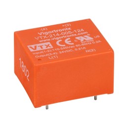 1 pcs : VTX-214-005-106 - AC/DC CONVERTER 6V 5W