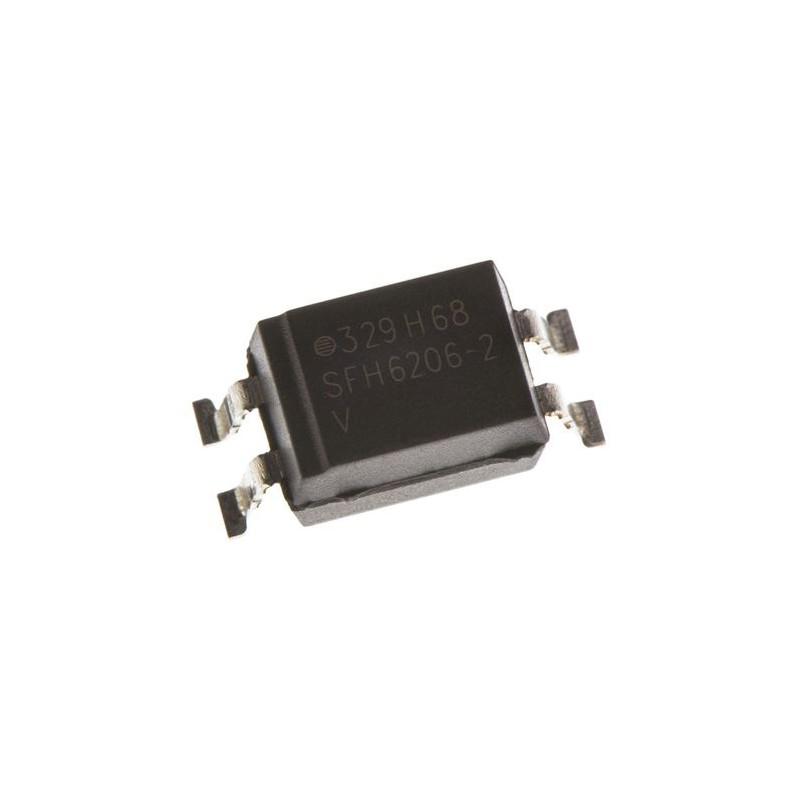 1000 pcs - Vishay, SFH6206-2T AC Input Transistor Output Optocoupler, Surface Mount, 4-Pin SMD