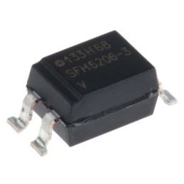 1000 pcs - Vishay, SFH6206-3T AC Input Transistor Output Optocoupler, Surface Mount, 4-Pin SMD