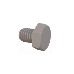 1 pcs : 011032H025 - HEX UNSLOTTED BOLT 10-32 THREAD
