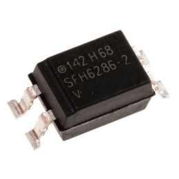 1000 pcs - Vishay, SFH 6286-2T AC Input Transistor Output Optocoupler, Surface Mount, 4-Pin SMD