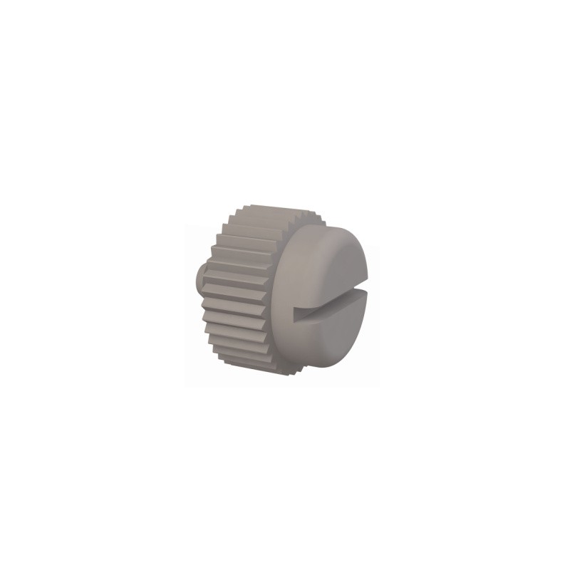 1 pcs : 090440012TEG - SLOTTED THUMB SCREW 4-40 THREAD