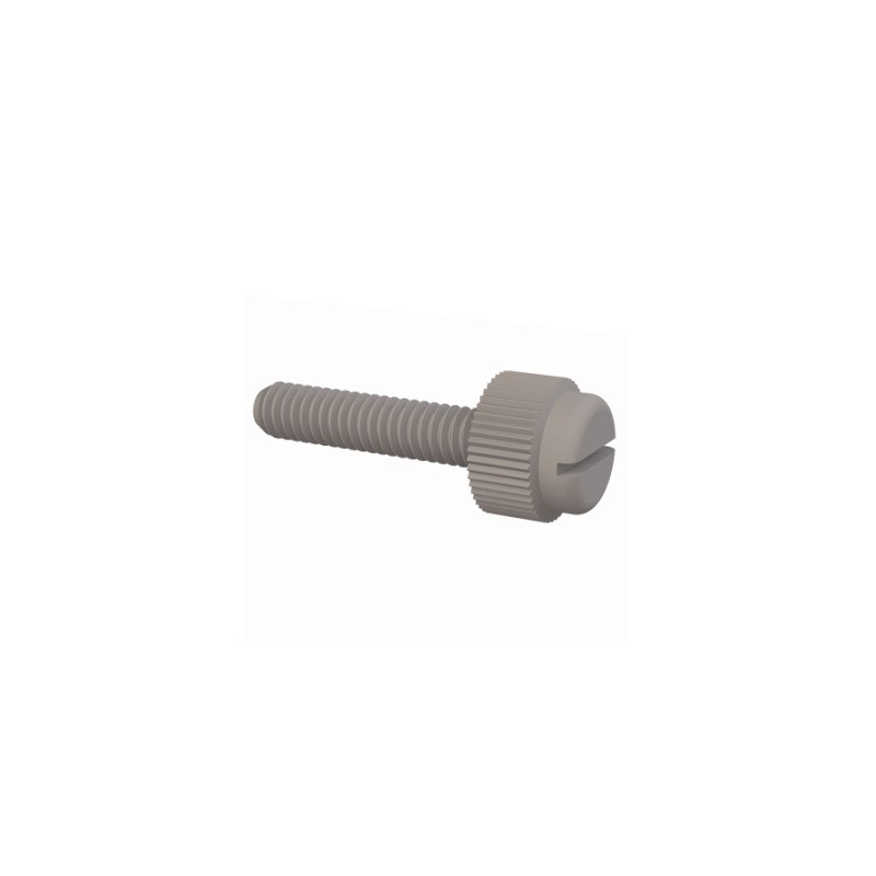 1 pcs : 090832075TEG - SLOTTED THUMB SCREW 8-32 THREAD
