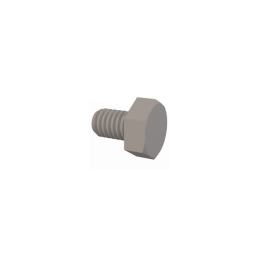 1 pcs : 50M040070J006 - HEX UNSLOTTED BOLT, M4 X .7 THRE