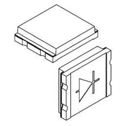 1500 pcs - Vishay, TEMD5010X01 IR + Visible Light Si Photodiode, Surface Mount