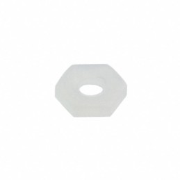 1 pcs : 04M020040HN - HEX NUT, NATURAL, NYLON, M2 X .4