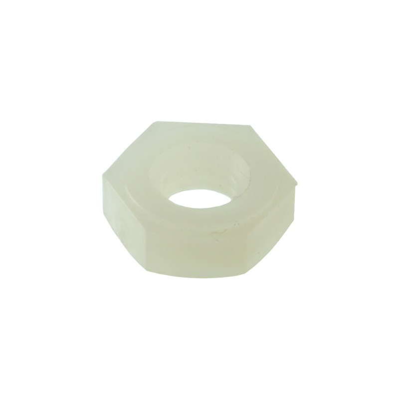1 pcs : 0425028HN - HEX NUT, NATURAL, NYLON, 1/4-28