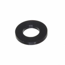 1 pcs : 16FW250125B - FLAT WASHER, NYLON, BLACK, .257