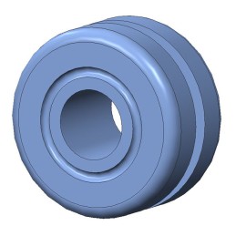 1 pcs : G-507-1 - SCREW GROMMET THERMOPLASTIC BLUE