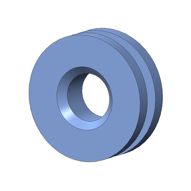 1 pcs : G-505-C8002 - SCREW GROMMET THERMOPLASTIC BLUE